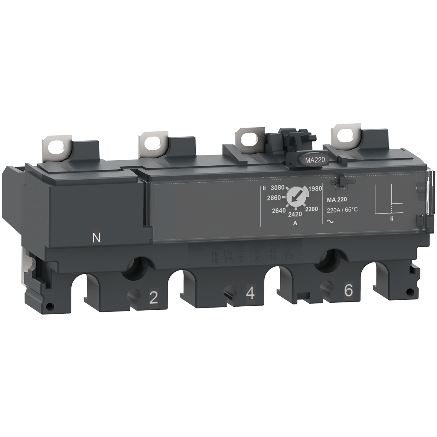 Schneider Electric-C166MA150-ComPacT NSX - Déclencheur magnétique - MA 150A - 4P3D pour NSX160