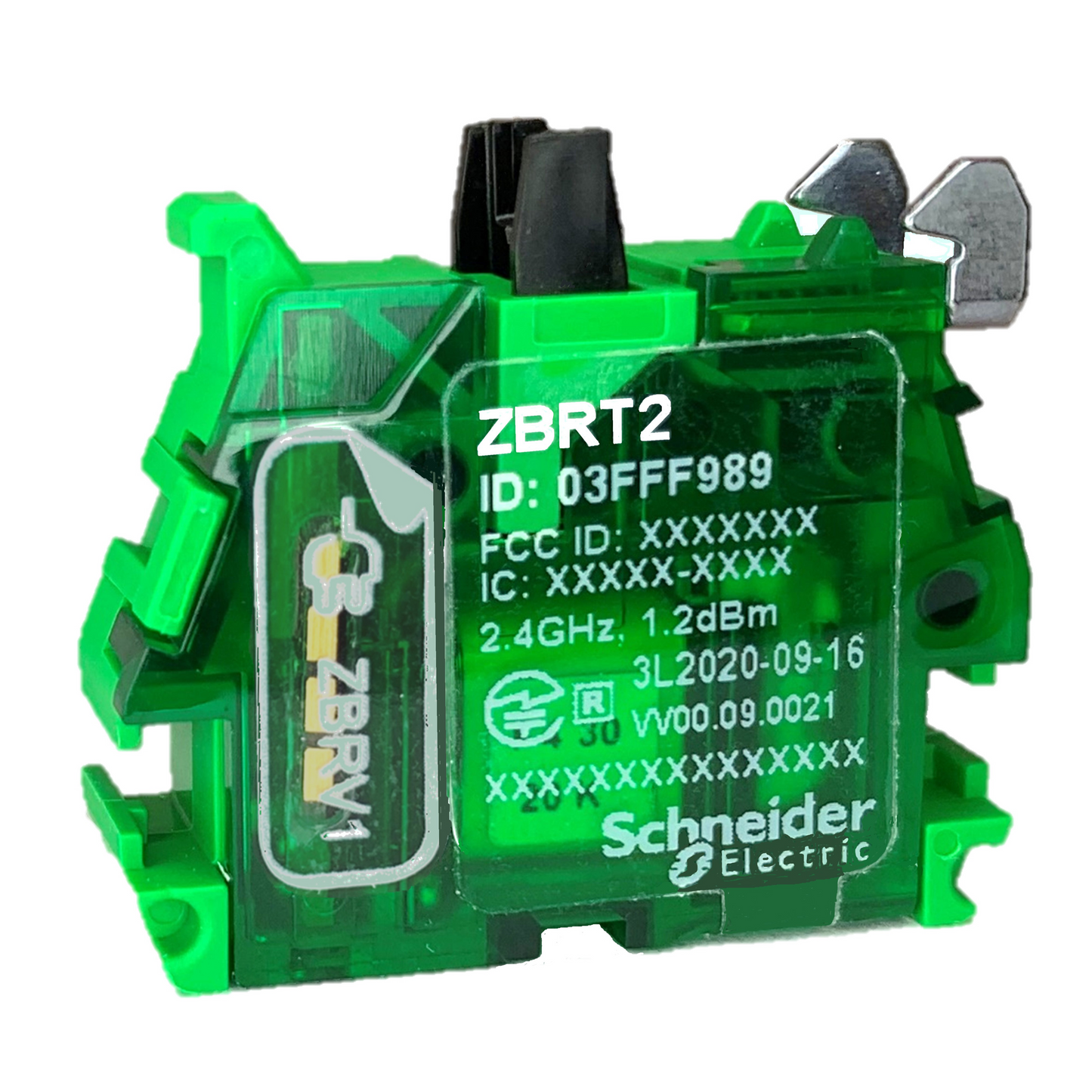 Schneider Electric-ZBRT2-Harmony - émetteur sans fil sans pile - à double action - pour XB5R