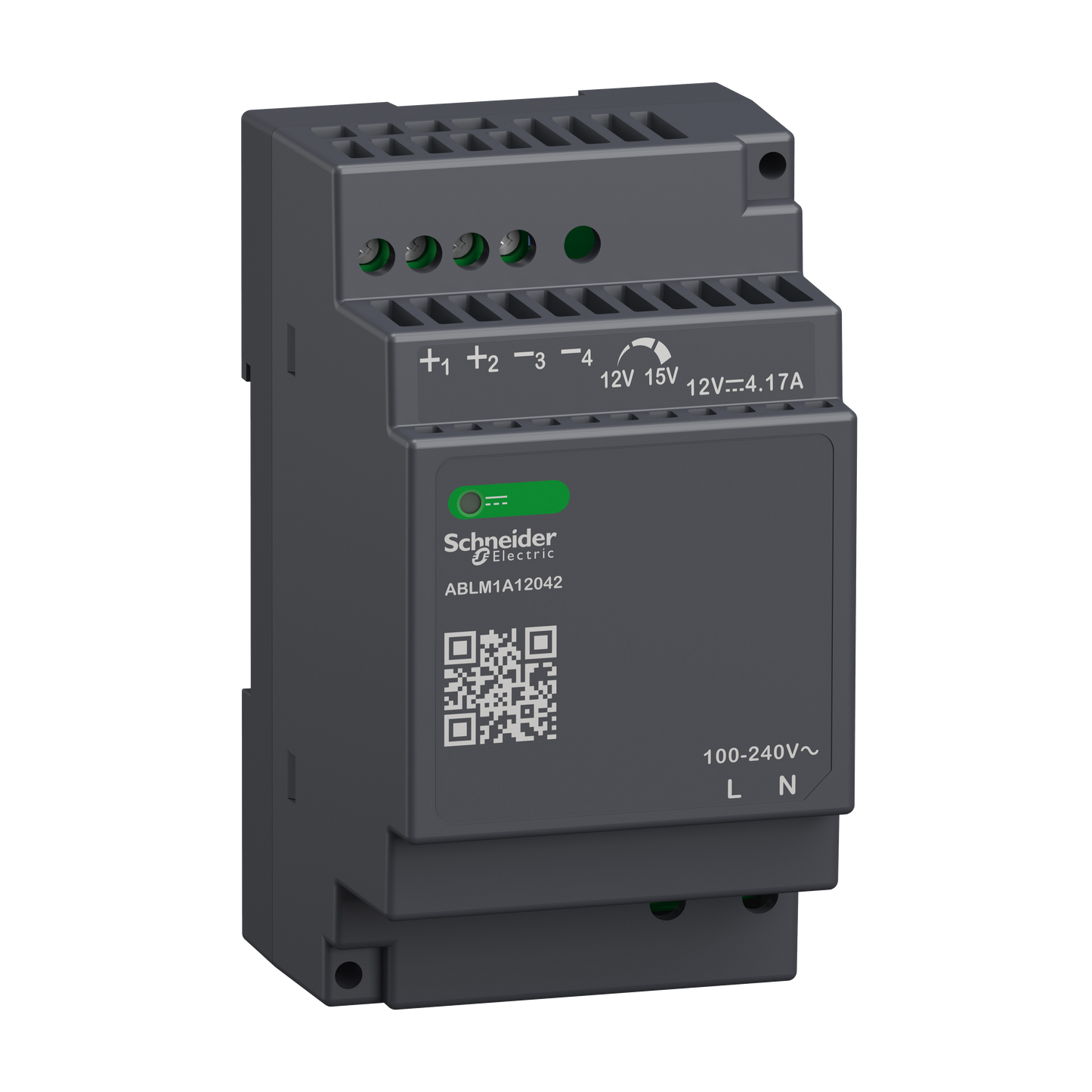 Schneider Electric-ABLM1A12042-Modicon ABL - alimentation à découpage - 5A - 100 à 240Vca mono/biphasé - 12Vcc