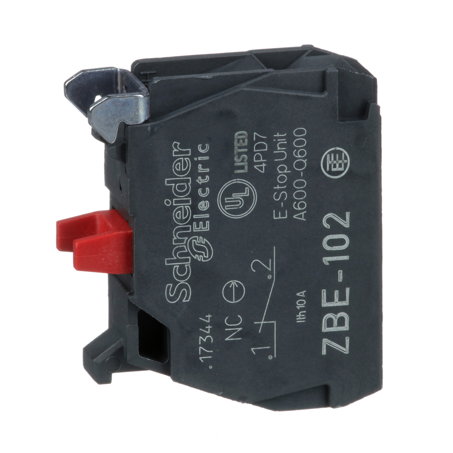 Schneider Electric-ZBE102W-W-CONTACT VIS ETRIER O