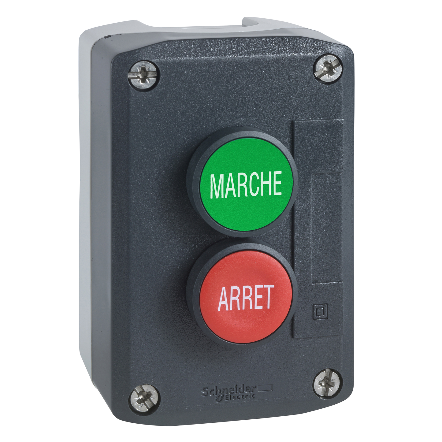 Schneider Electric-XALD224-Harmony boite - 2 boutons poussoirs Ø22 - vert /rouge