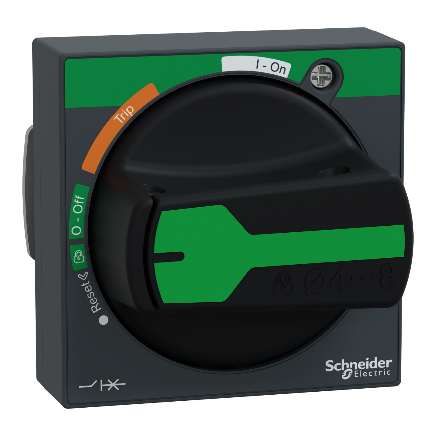 Schneider Electric-LV426997T-ComPacT NSXm - Powerpact B et TeSys GV4 - poignée rotative noire - IP54