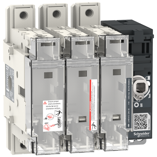 Schneider Electric-LV481413-FuPact GS - interrupteur sectionneur fusible - 125A - 3P - DIN 00/000 - F&R CTRL