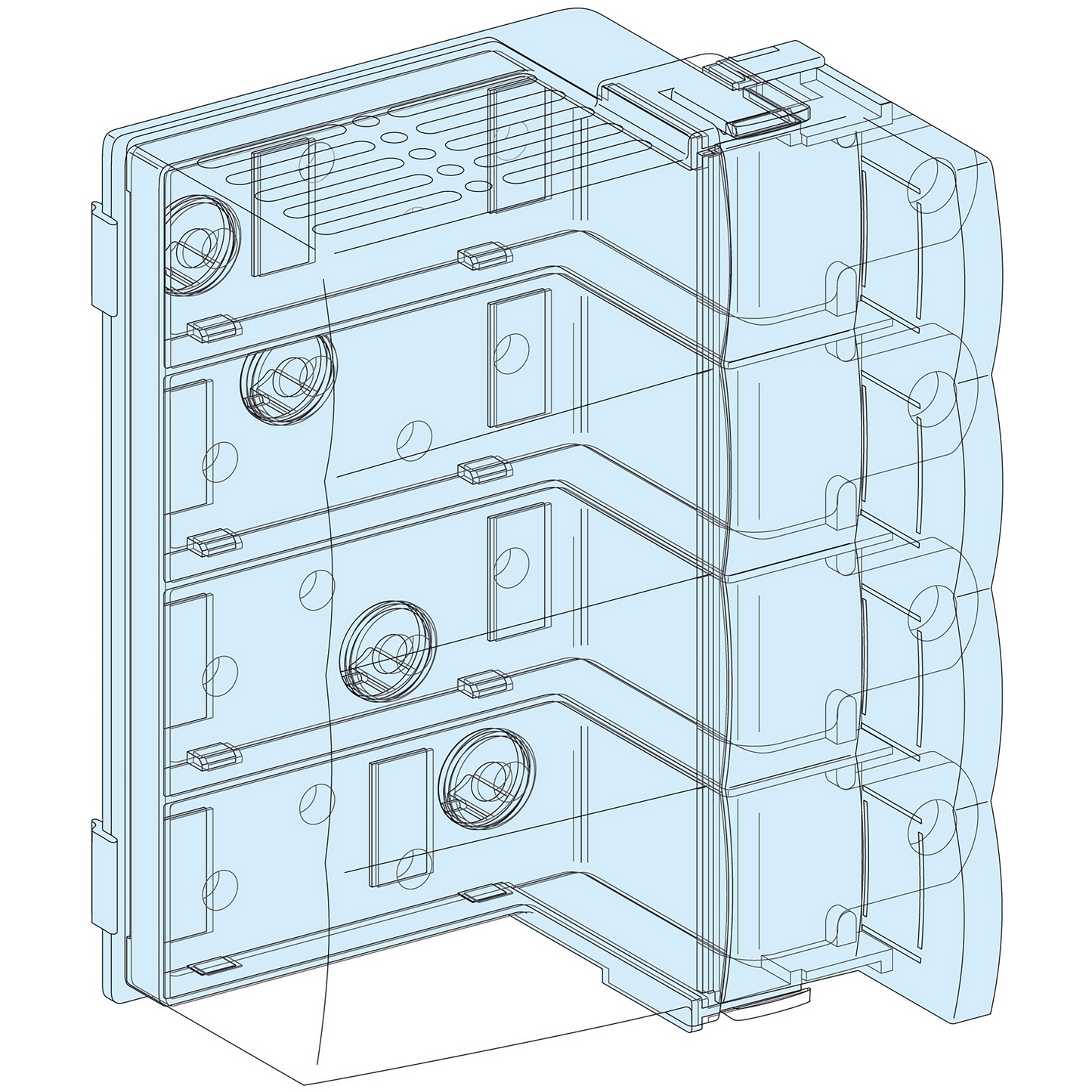 Schneider Electric-LVS04060-Linergy - Bloc alimentation INV100-250 - INS250 horiz. (vers Linergy BW)
