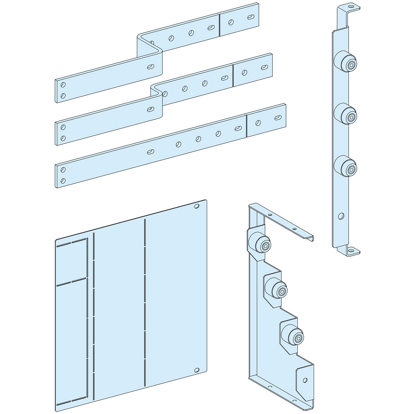 Schneider Electric-LVS04483-PrismaSeT P - Raccordement aval reporté NS800/1000 - horiz. - fixe - 3P