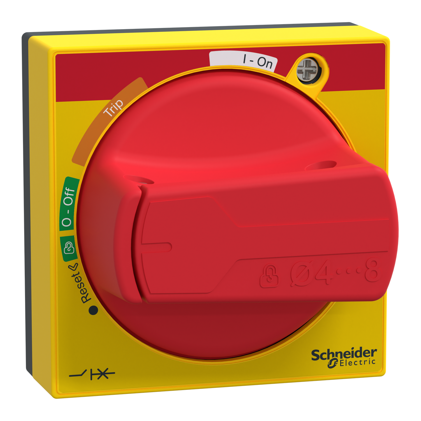 Schneider Electric-GVAPR54-TeSys GV - Poignee rotative rouge ip 54