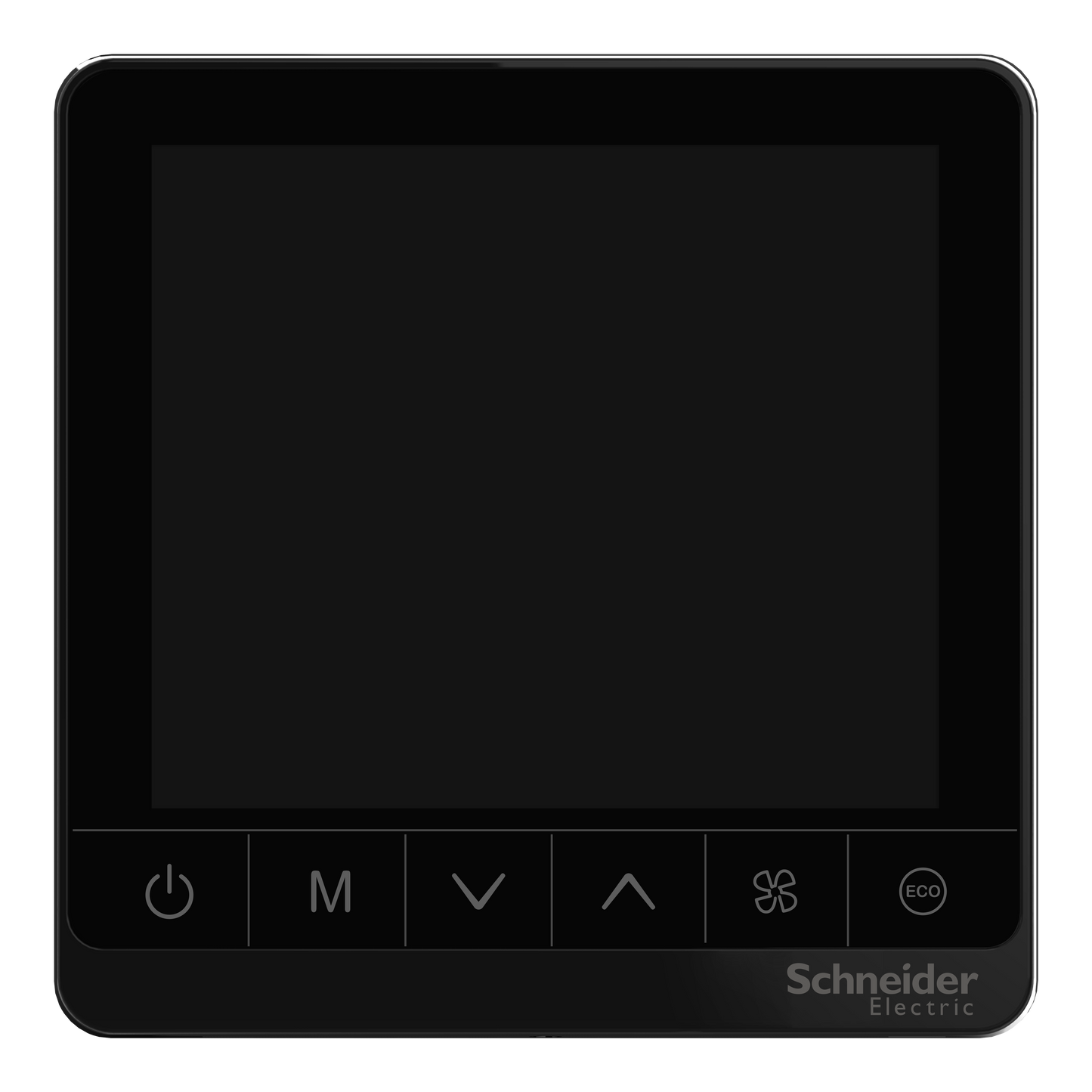 Schneider Electric-TC907-3A2LB-Thermostat, Fancoil On/Off, Standalone, 2 tubes, 3 vitesses, 240V, noir