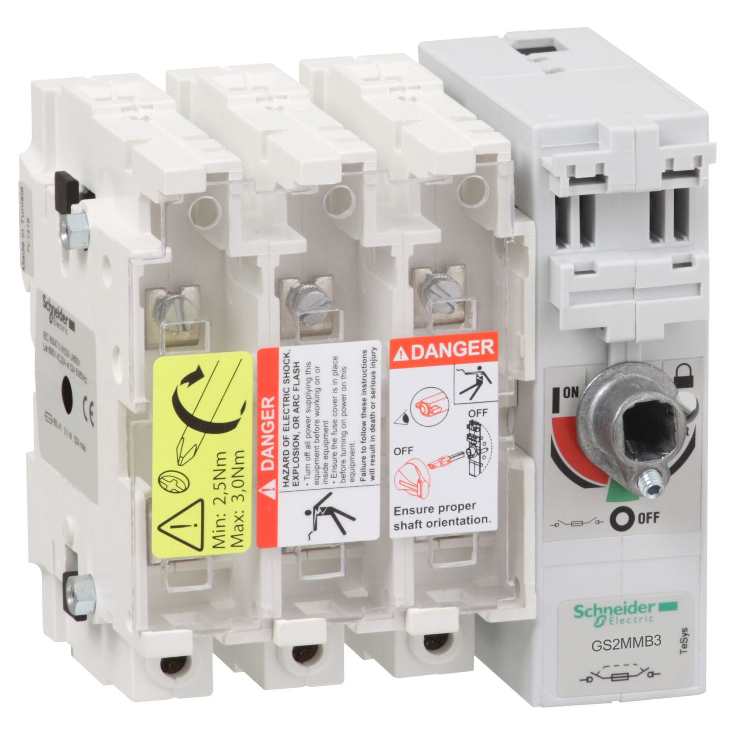 Schneider Electric-GS2MMB3-TeSys GS - Interrupteur sect fusible 3x 200a b1-b2