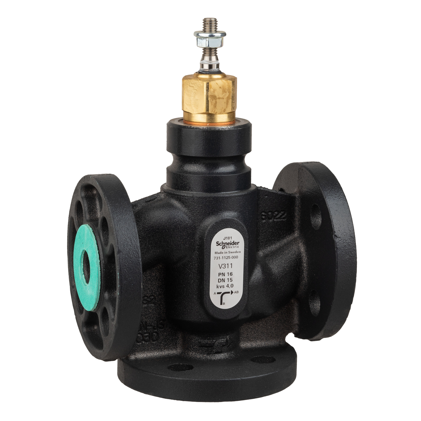 Schneider Electric-7311125000-Vanne 3 voies acier à bride PN16 DN15 Kv4