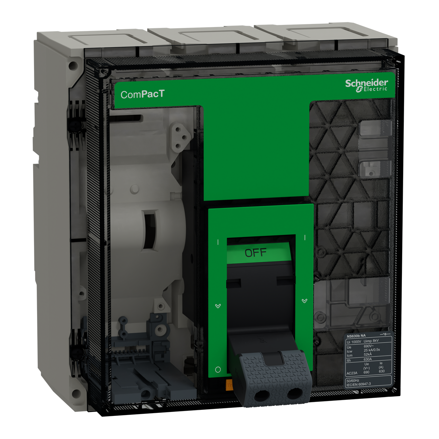 Schneider Electric-C063S3FM-ComPacT NS630NA - bloc interrupteur sans déclencheur - 3P - fixe - manuel