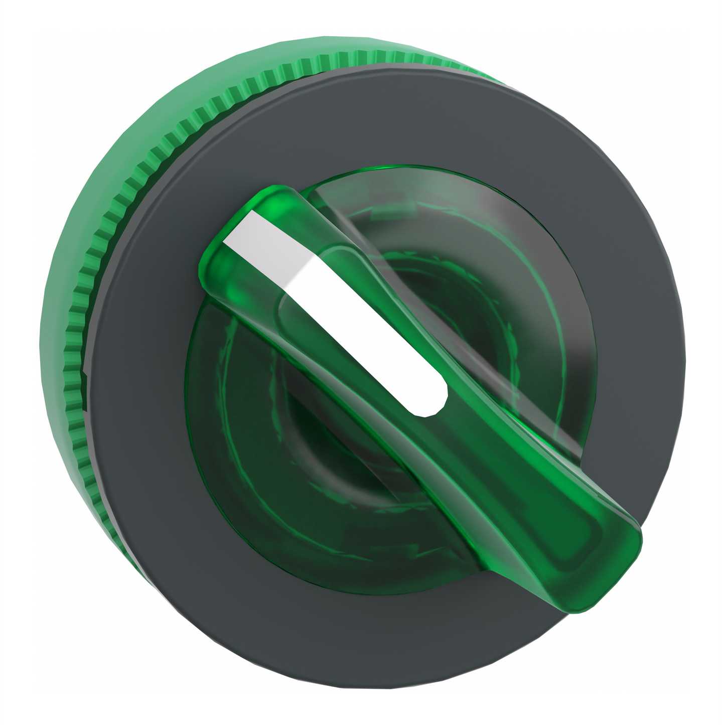 Schneider Electric-ZB5FK1233-Harmony XB5 - tête bouton à manette lumineux - flush - 2 pos fix - vert