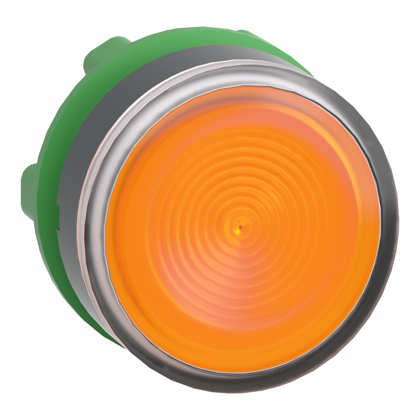 Schneider Electric-ZB5AW353S-Harmony XB5 - tête bouton poussoir lumineux DEL - Ø22 - strié - orange