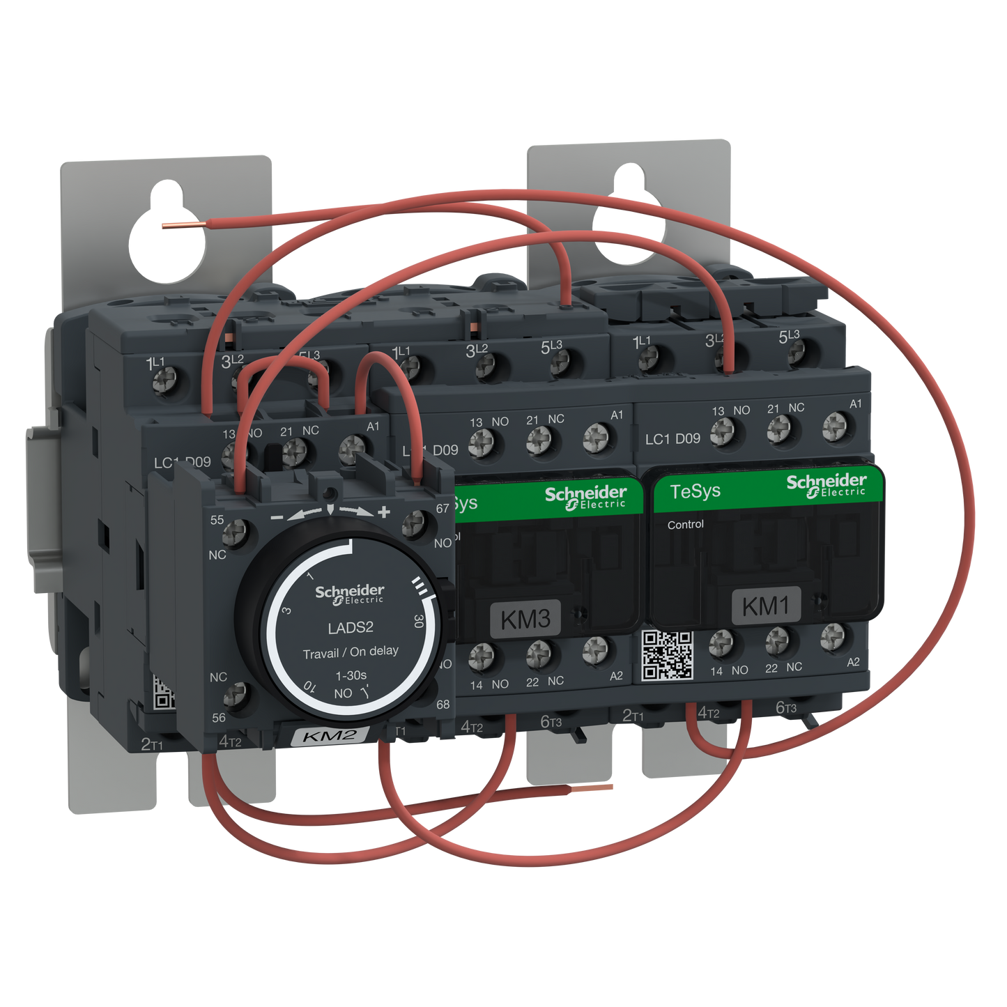 Schneider Electric-LC3D09AP7-TeSys LC3D - démarreur étoile triangle sur platine - bobine 230Vca