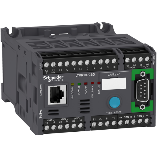 Schneider Electric-LTMR100CBD-TeSys T contrôleur moteur LTM R, CANopen, 24 V CC, 5...100 A