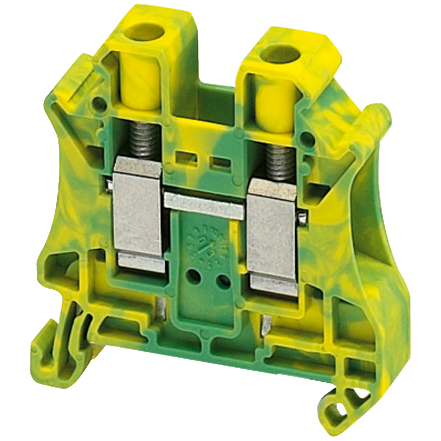 Schneider Electric-NSYTRV102PE-Borne à vis - pour conducteur de protection - 2 points - 10mm² - vert/jaune