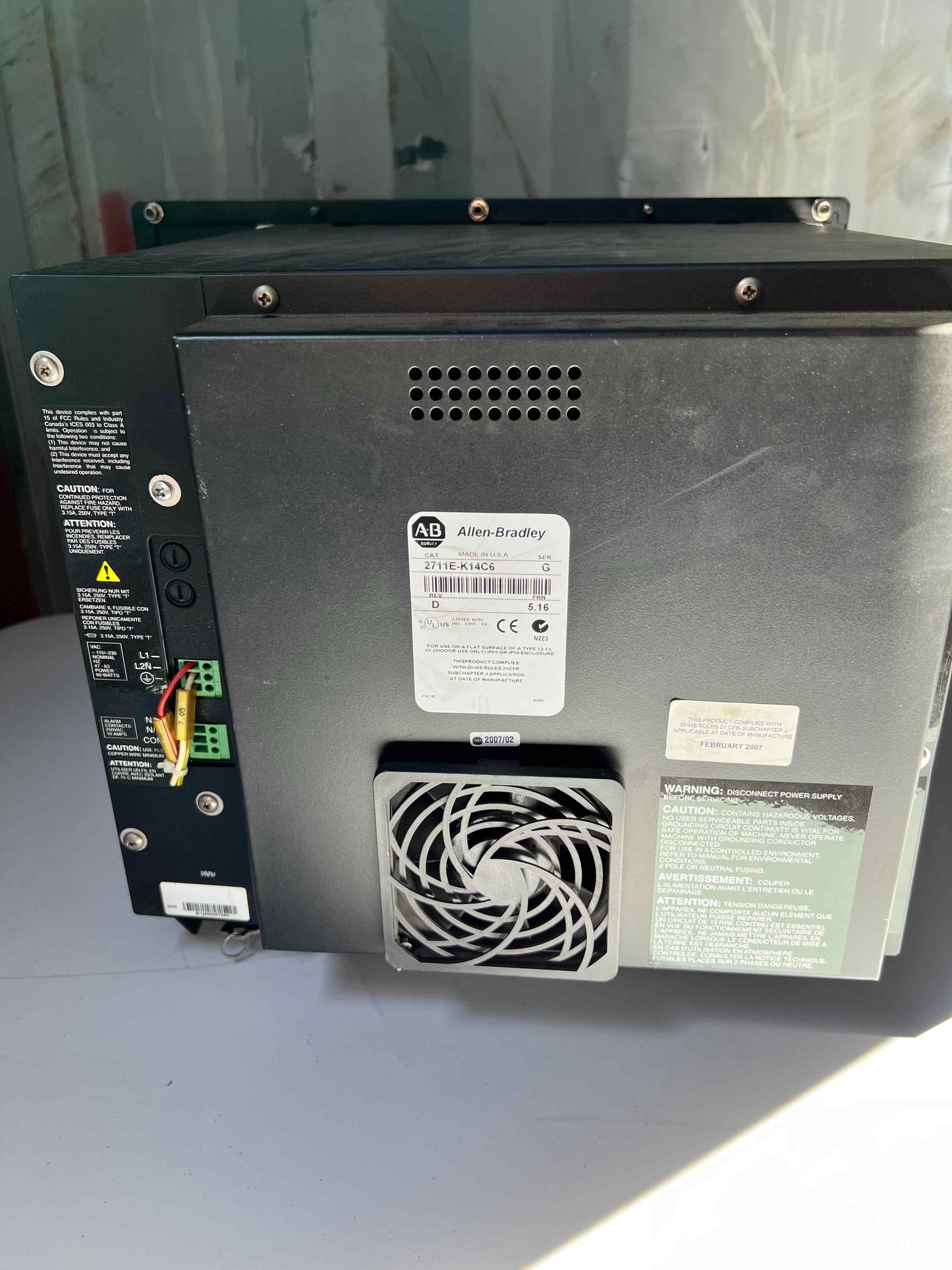 Allen-Bradley-2711E-K14C6 used/2711EK14C6