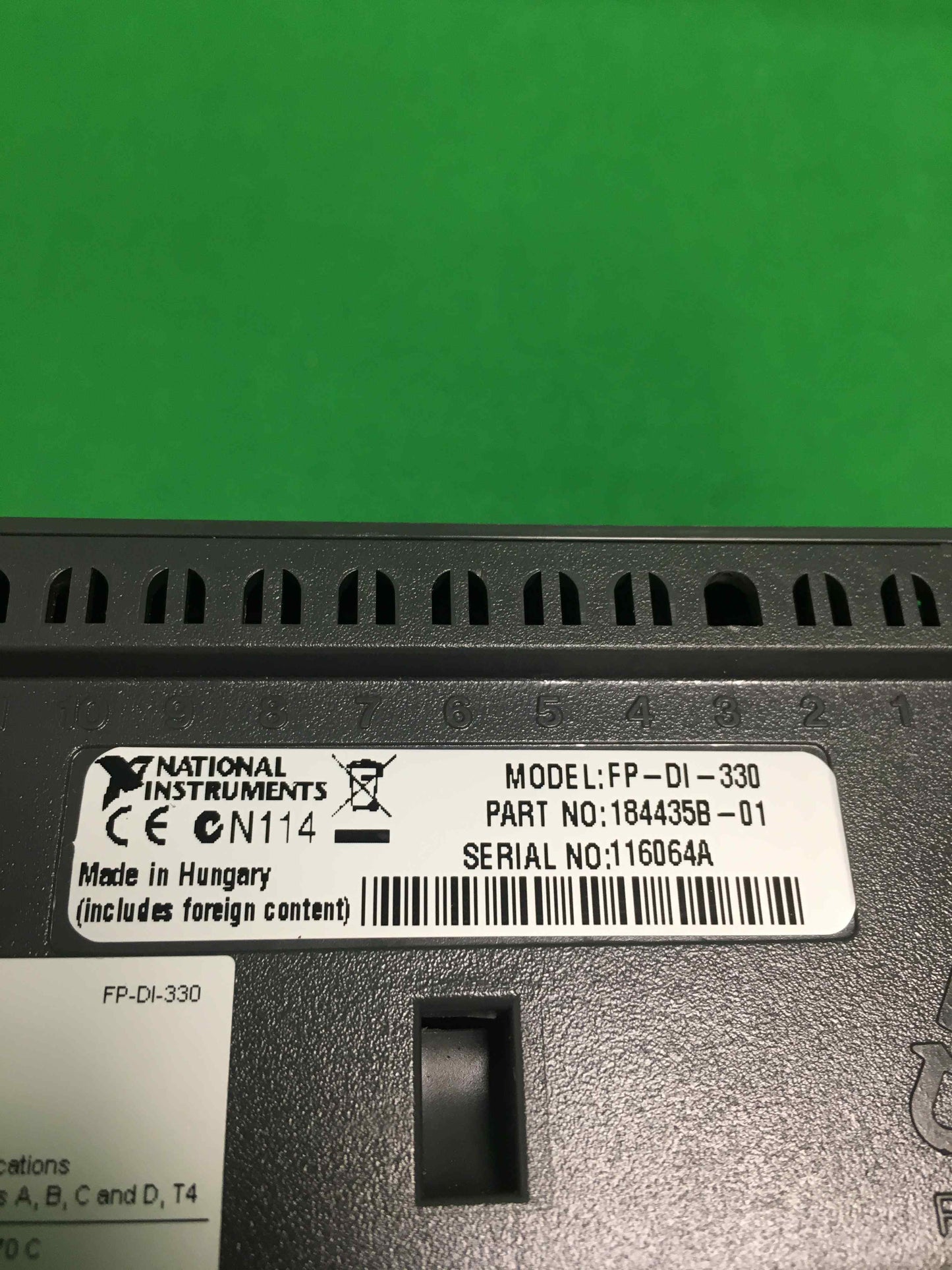 NATIONAL INSTRUMENTS-FP-DI-330/FPDI330