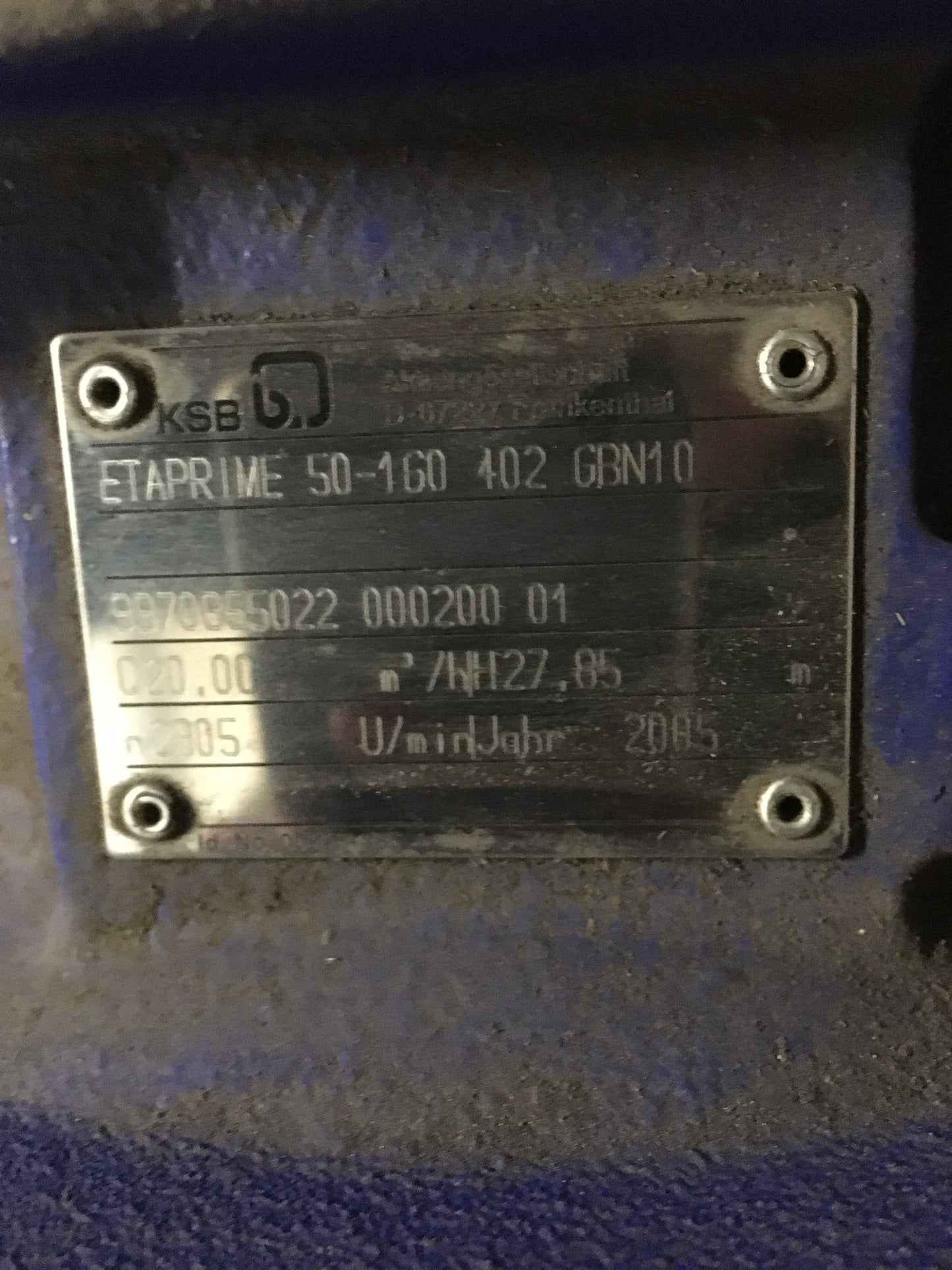 KSB-50-160 402 GNB10/50160402GNB10