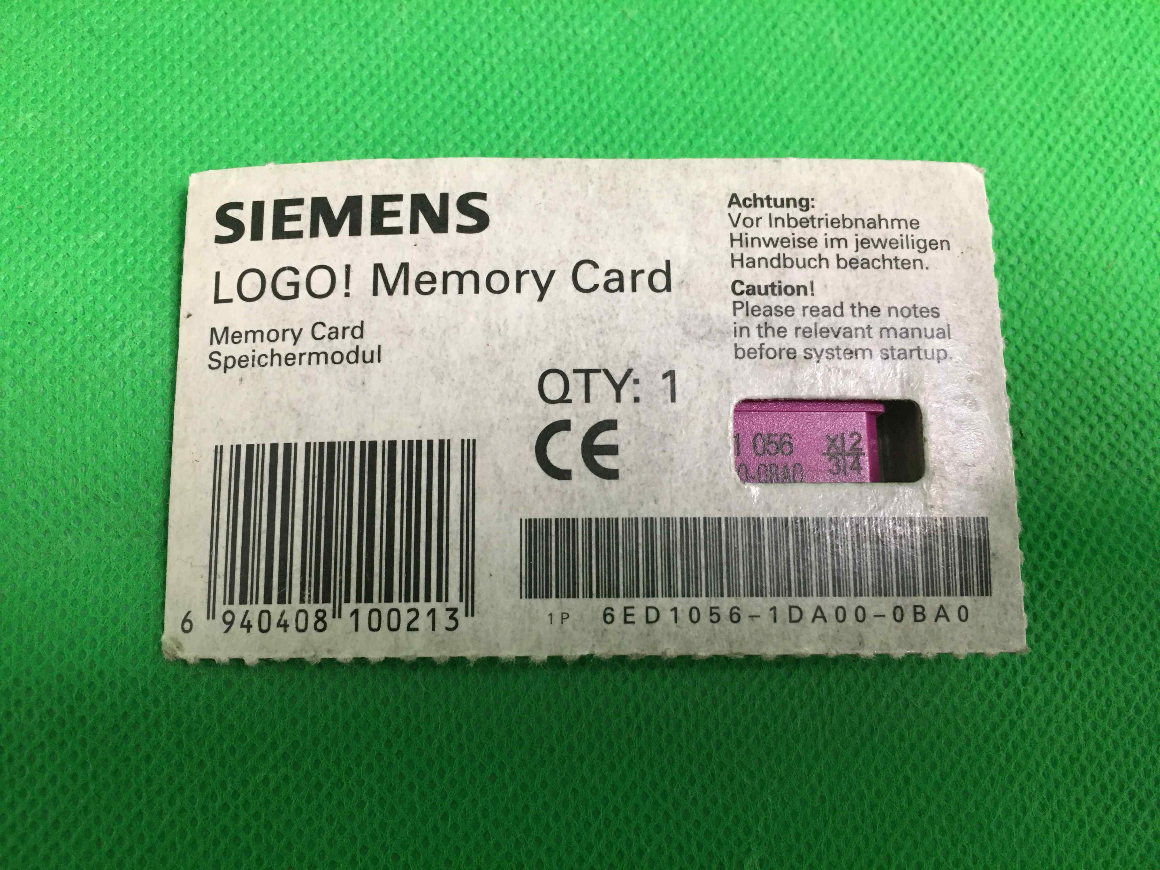 Siemens 6ED1056-1DA00-0BA0 LOGO! Memory Card
