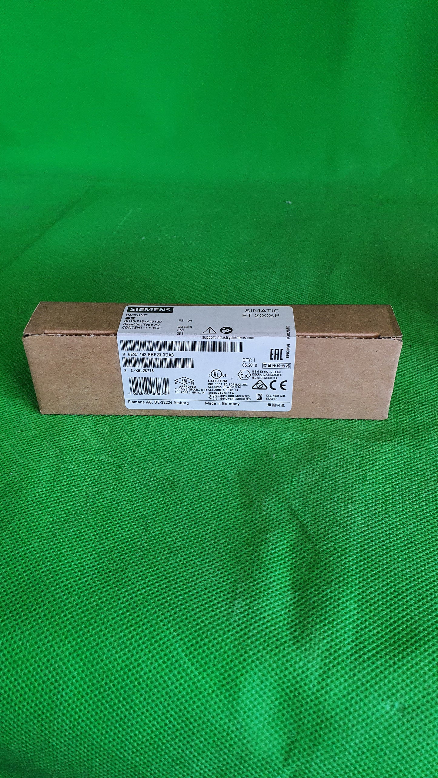 Siemens-6ES7 193-6BP20-0DA0 Sealed/6ES71936BP200DA0