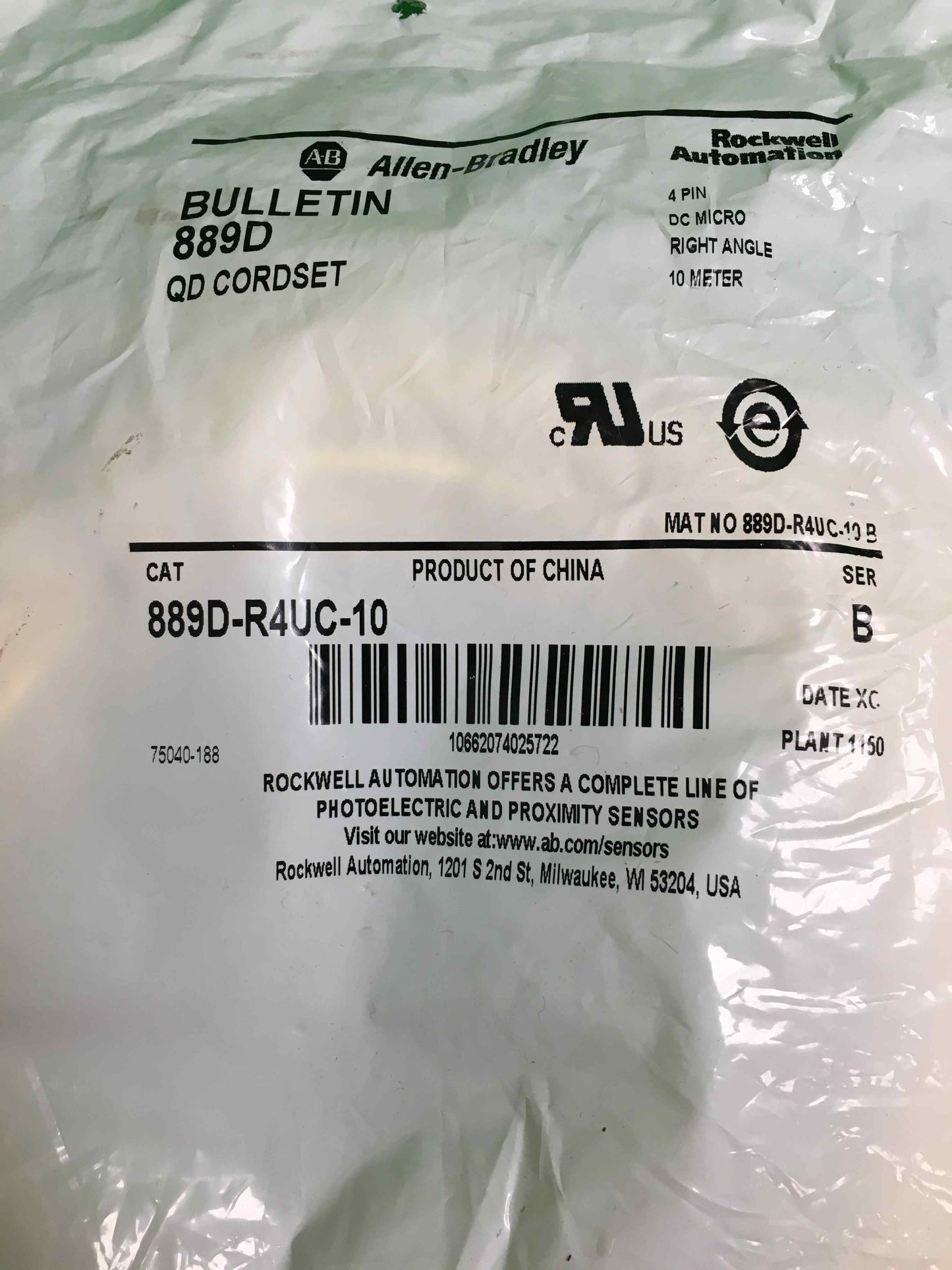 Allen-Bradley-889D-R4UC-10/889DR4UC10