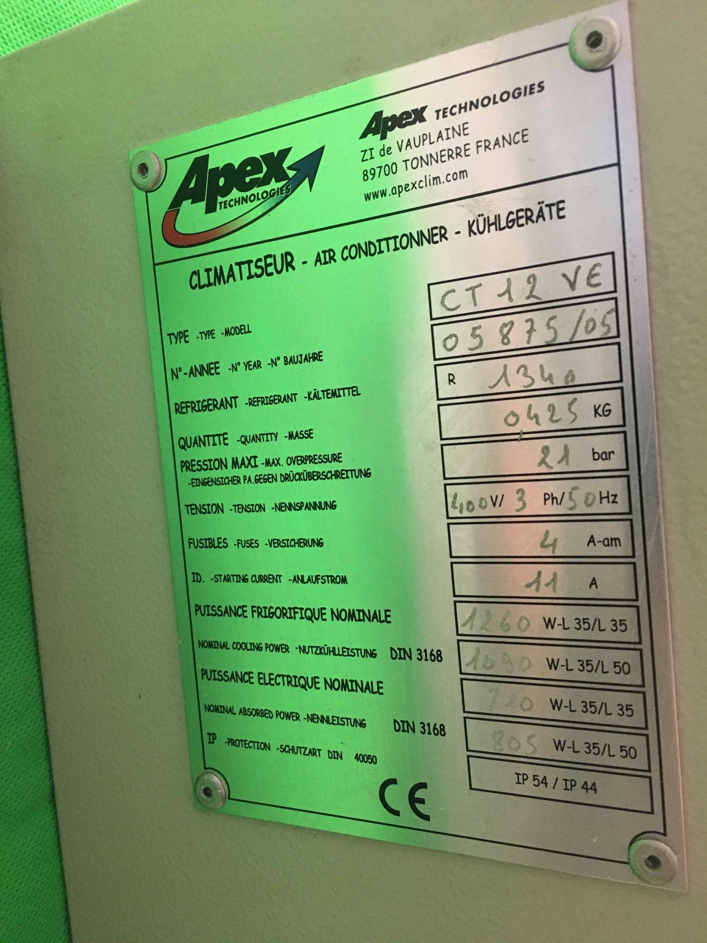 APEX-CT 12 VE/CT12VE