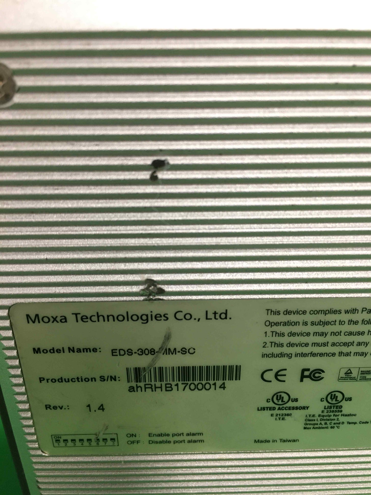 MOXA TECHNOLOGIES-EDS-308-MM-SC/EDS308MMSC