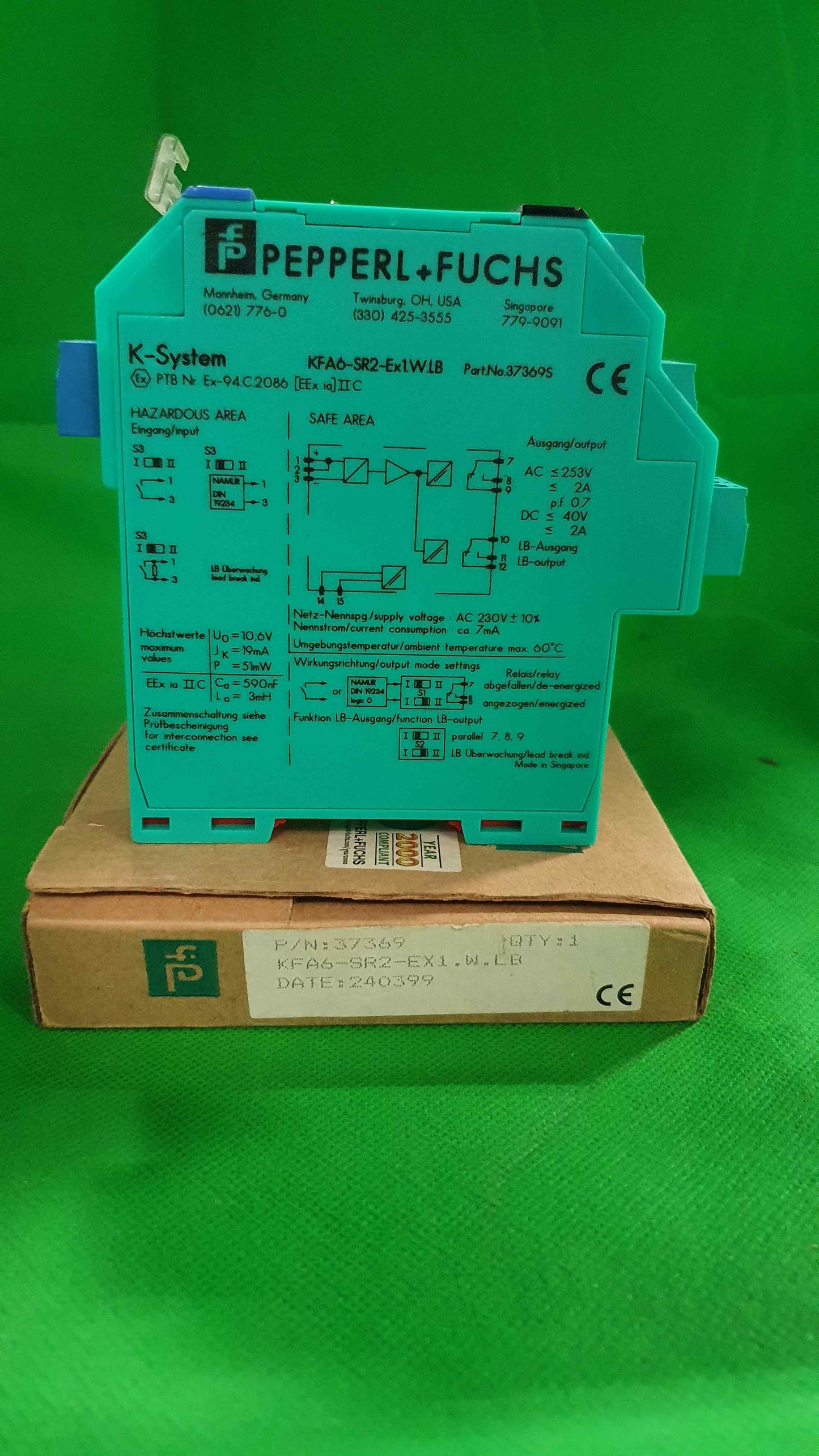 PEPPERL + FUCHS-KFA6-SR2-Ex1WLB/KFA6SR2Ex1WLB