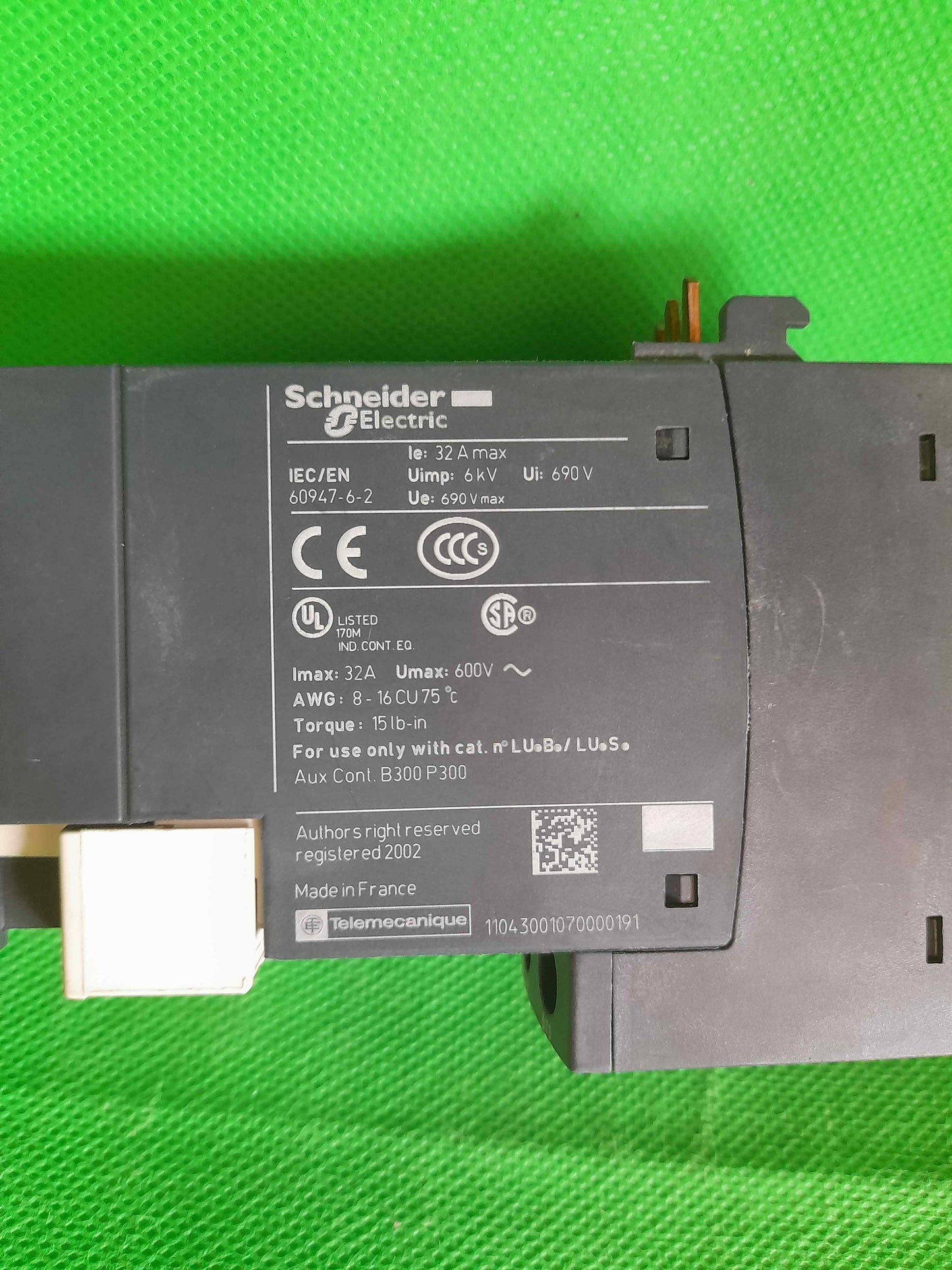Schneider Electric-LU2MB0BL/LU2MB0BL