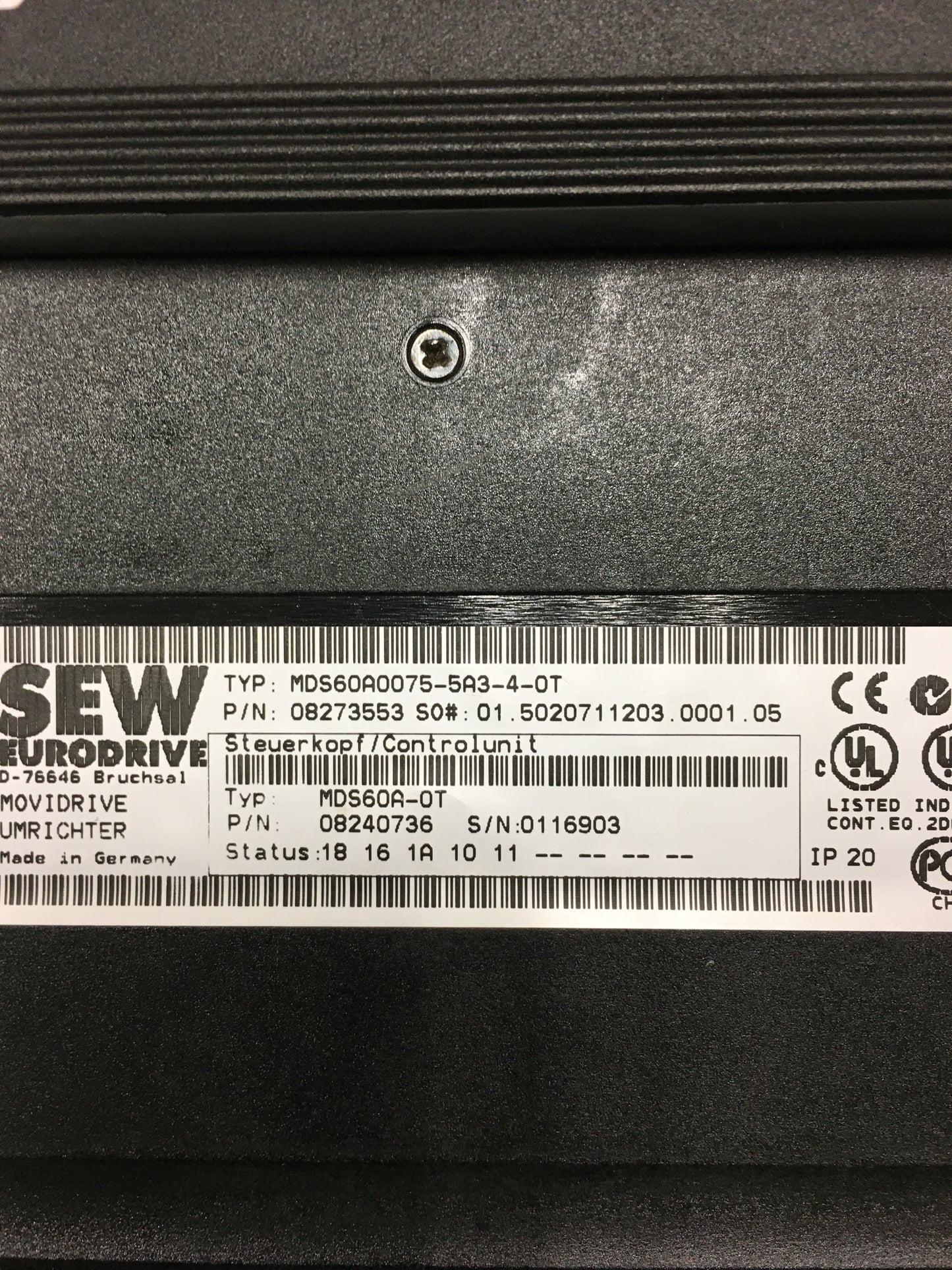 SEW-MDS60A0075-5A3-4-0T NEUF/MDS60A00755A340T