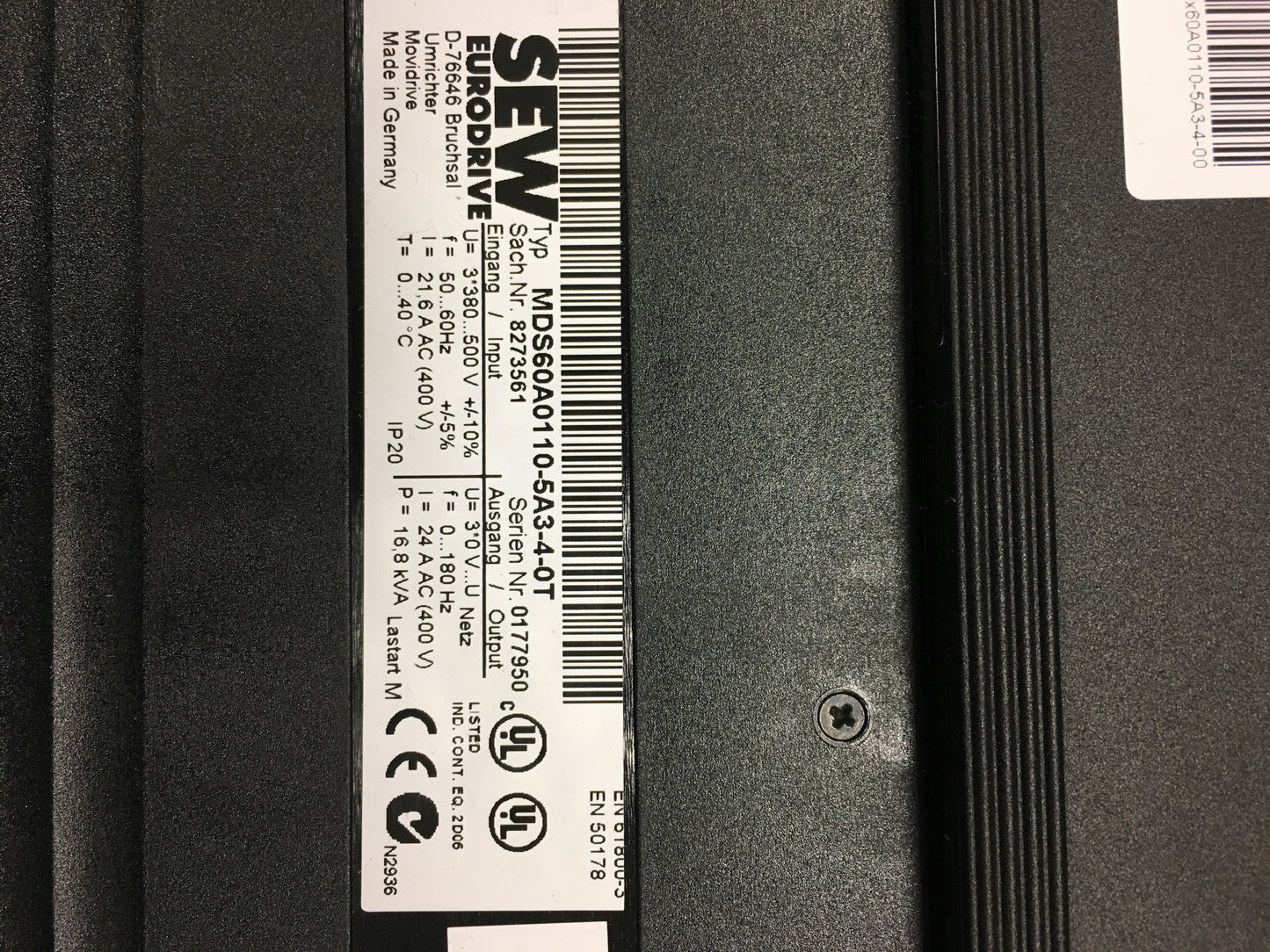 SEW-MDS60A0110-5A3-4-0T Neuf/MDS60A01105A340T