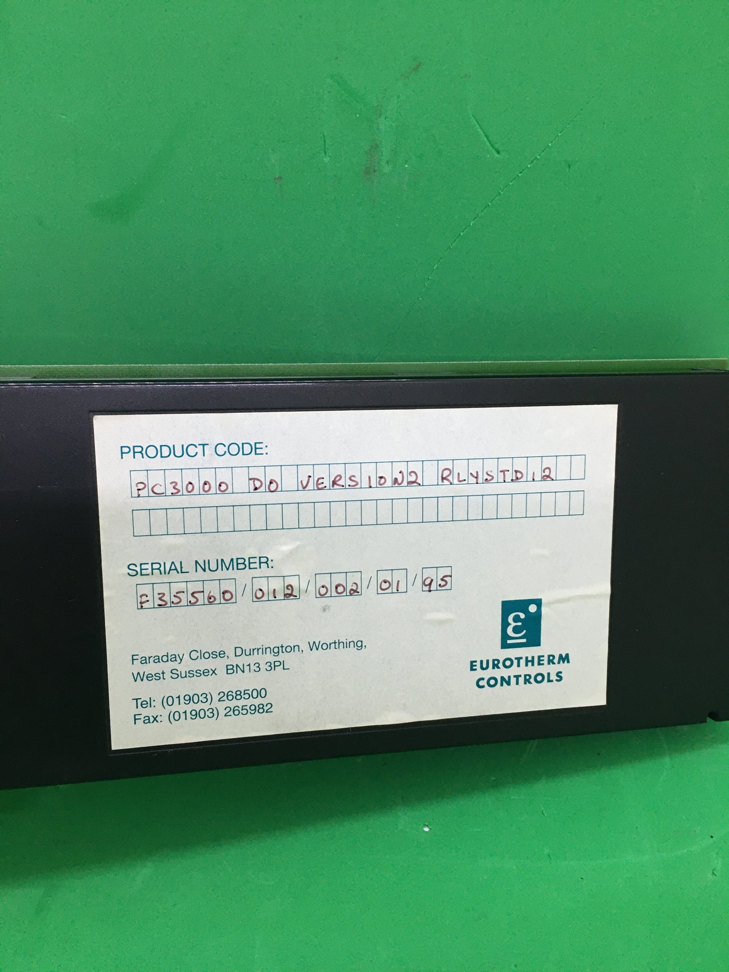 EUROTHERM-PC3000 DO VERSION2 RLYSTD12/PC3000DOVERSION2RLYSTD12