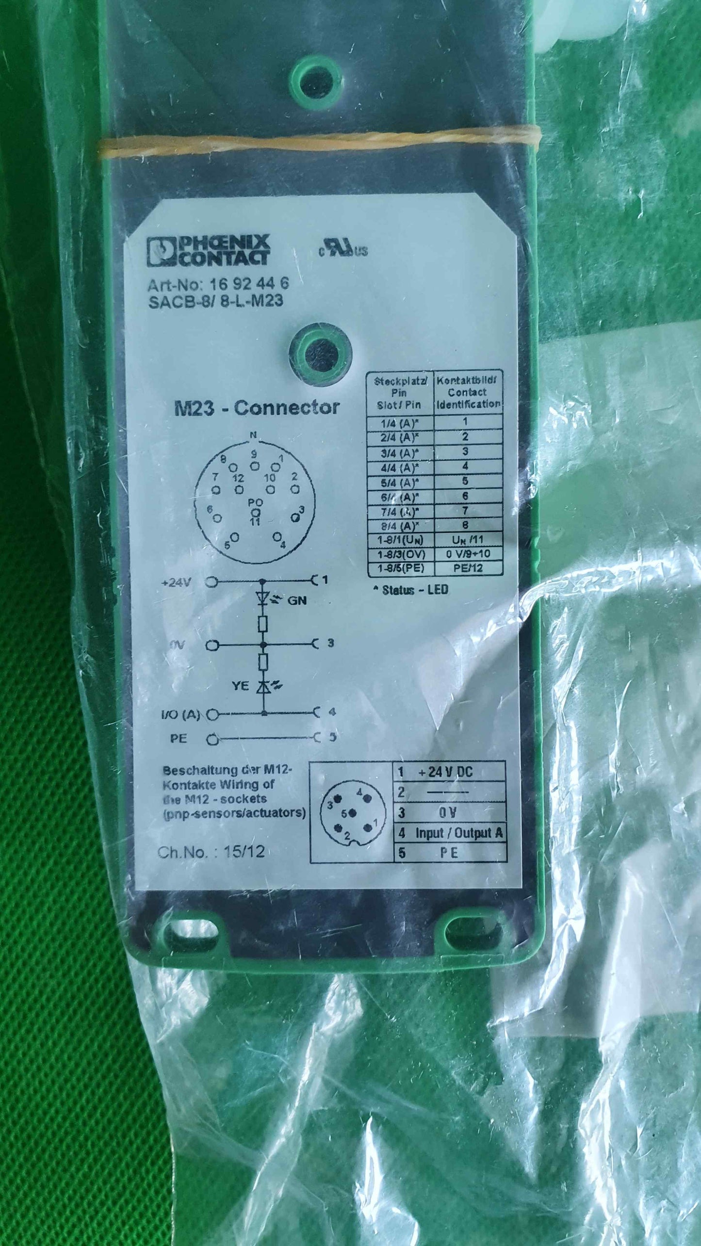 Pheonix Contact-SACB-8 8-L-M23/SACB88LM23