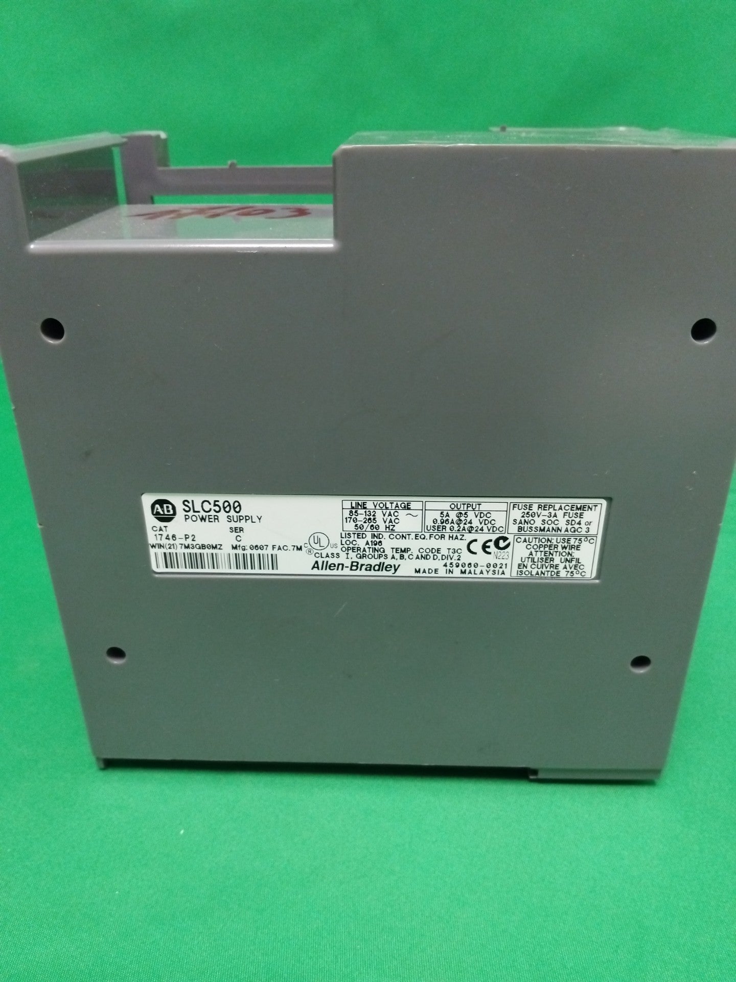 Allen Bradley 1746-P2 1746P2