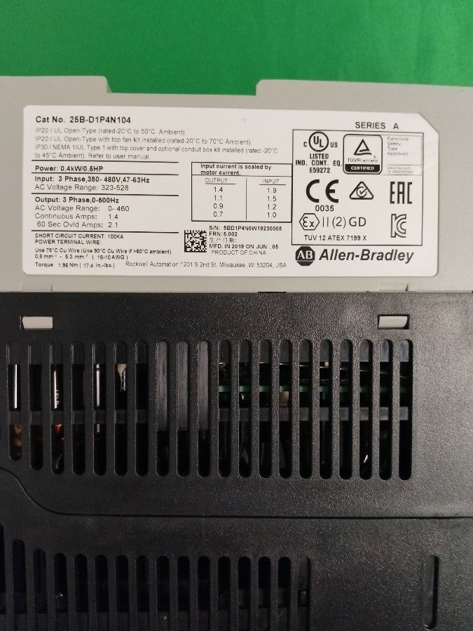 Allen Bradley 25B-D1P4N104 25BD1P4N104