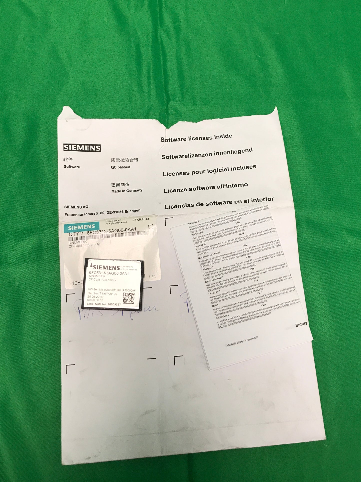 Siemens 6FC5313-5AG00-0AA1 6FC53135AG000AA1 BOX OF 5 UNITS