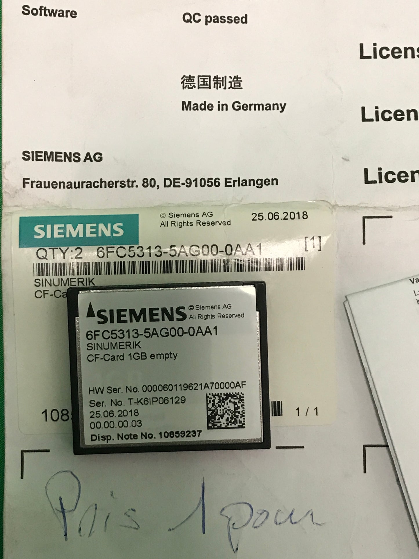 Siemens 6FC5313-5AG00-0AA1 6FC53135AG000AA1 BOX OF 5 UNITS