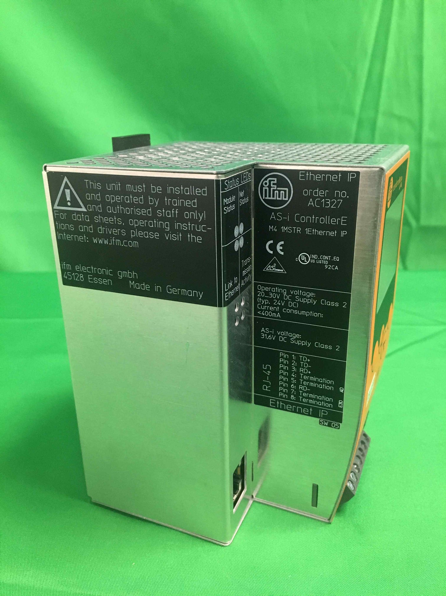 IFM controller AC1327 AC1327 AS-I ControllerE WITHOUT ORIGINAL PACKAGING