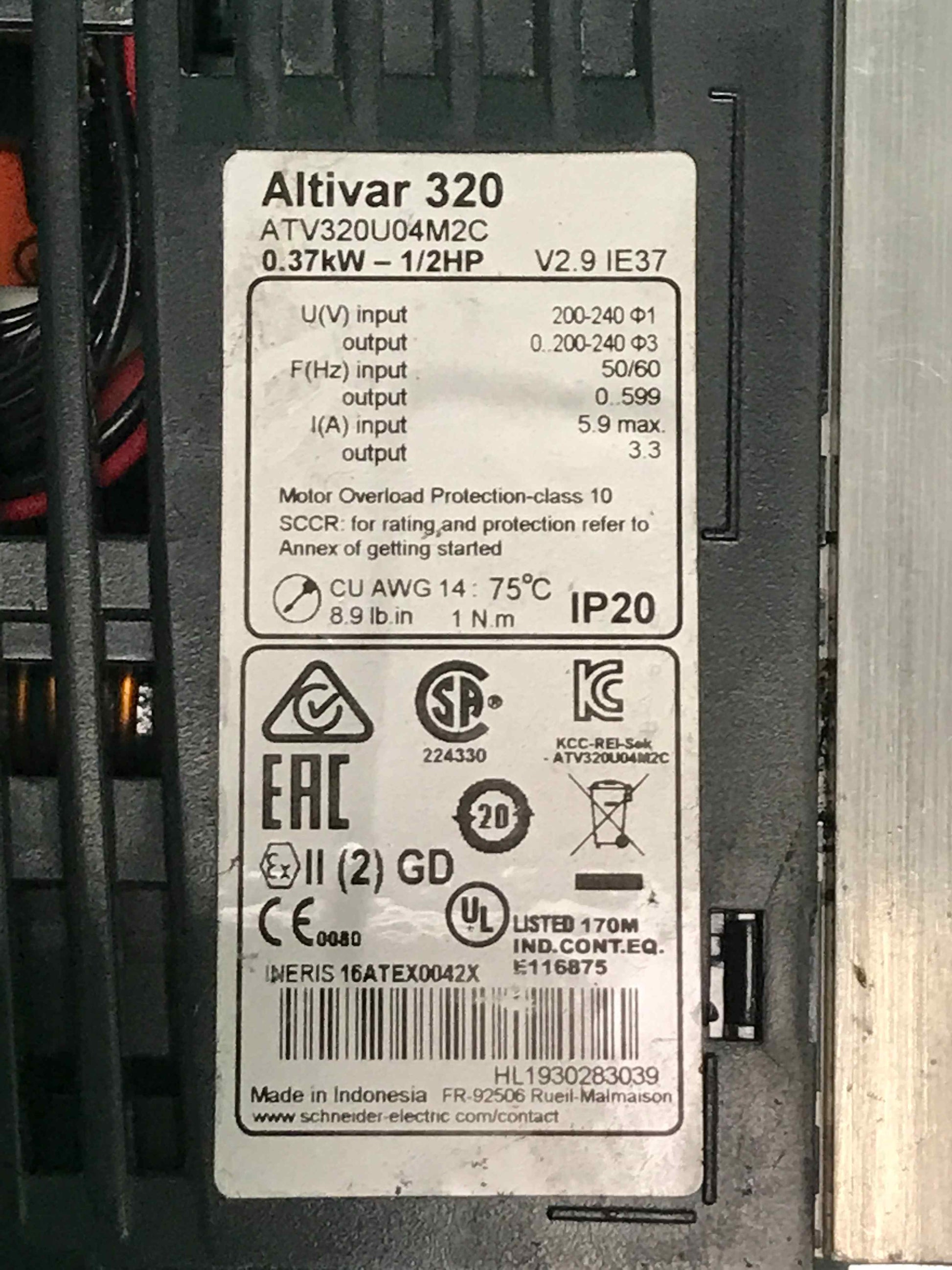 Schneider Electric-ATV320U04M2C/ATV320U04M2C