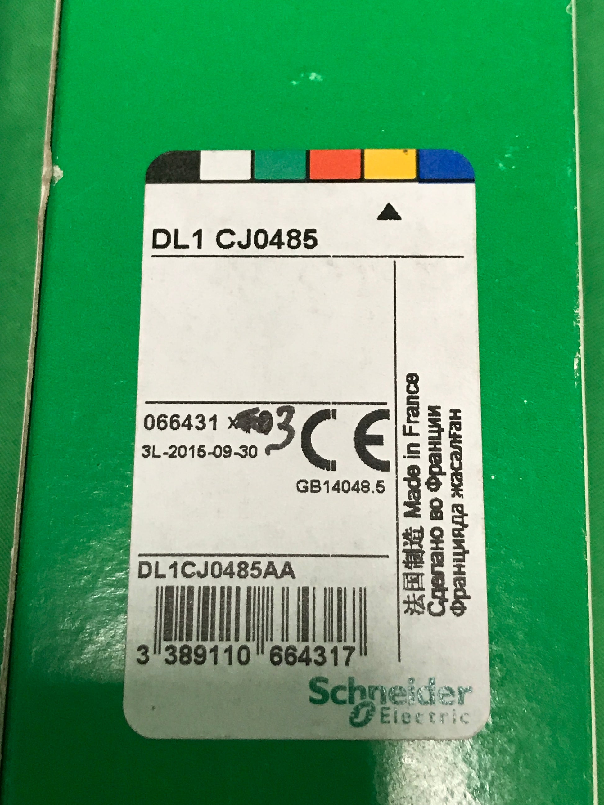Schneider-Electric DL1 CJ0485 DL1CJ0485 BOX OF 3 UNITS