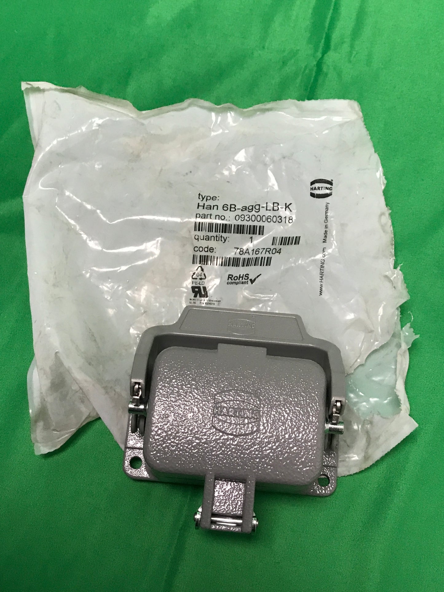 HARTING HAN 6B-AGG-LB-K HAN6BAGGLBK