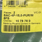 PHOENIX CONTACT SAC-4P-15,0-PUR M 8FS SAC4P150PURM8FS SAC-4P-15,0-PUR/M 8FS
