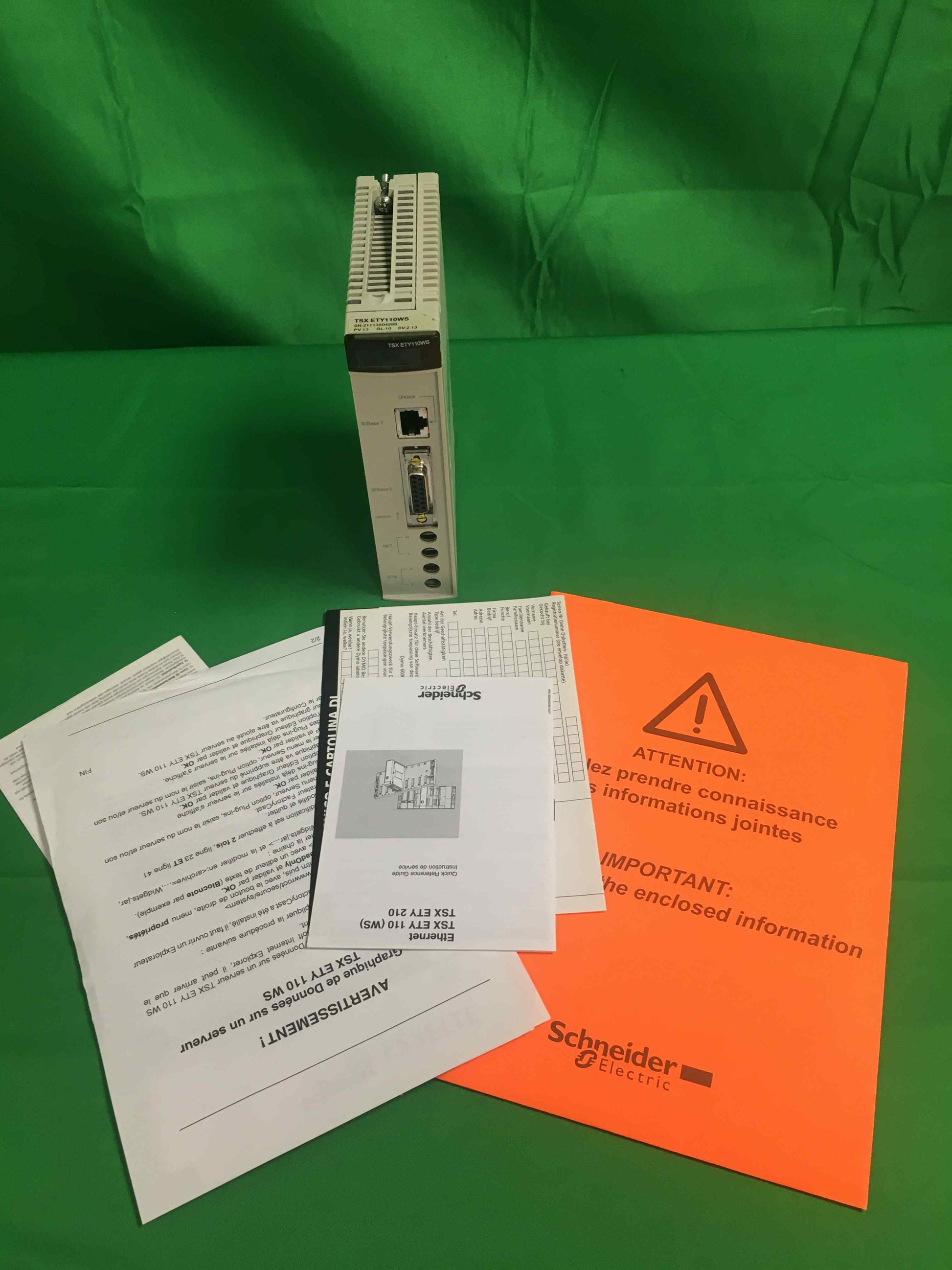 Schneider-Electric TSXETY110WS TSXETY110WS WITHOUT ORIGINAL PACKAGING