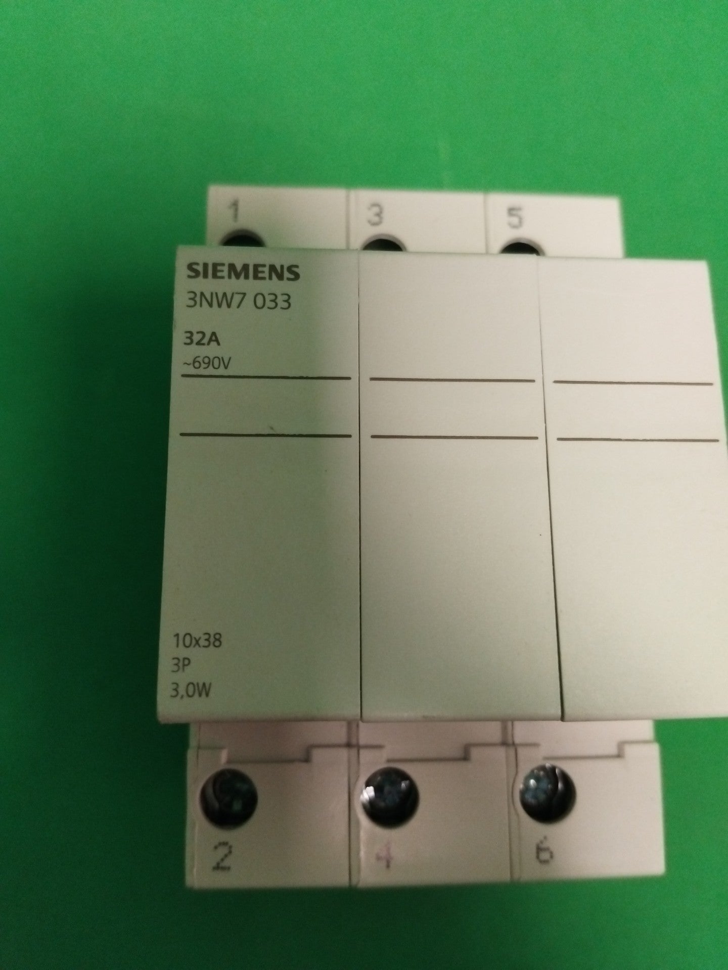 SIEMENS 3NW7 033 3NW7033 WITHOUT ORIGINAL BOX PORTE FUSIBLE