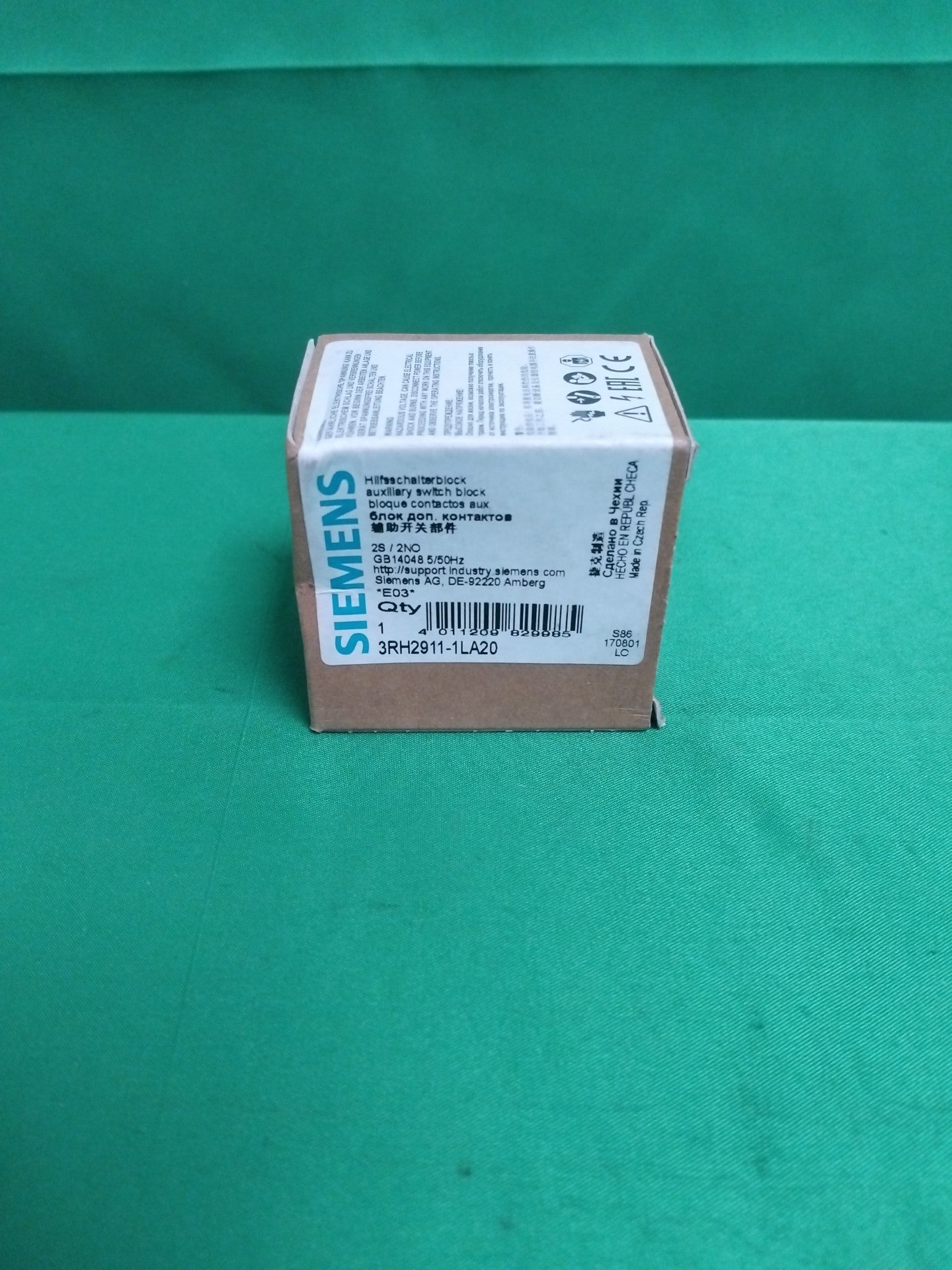 SIEMENS 3RH2911-1LA20 3RH29111LA20 AUXILIARY SWITCH BLOCK