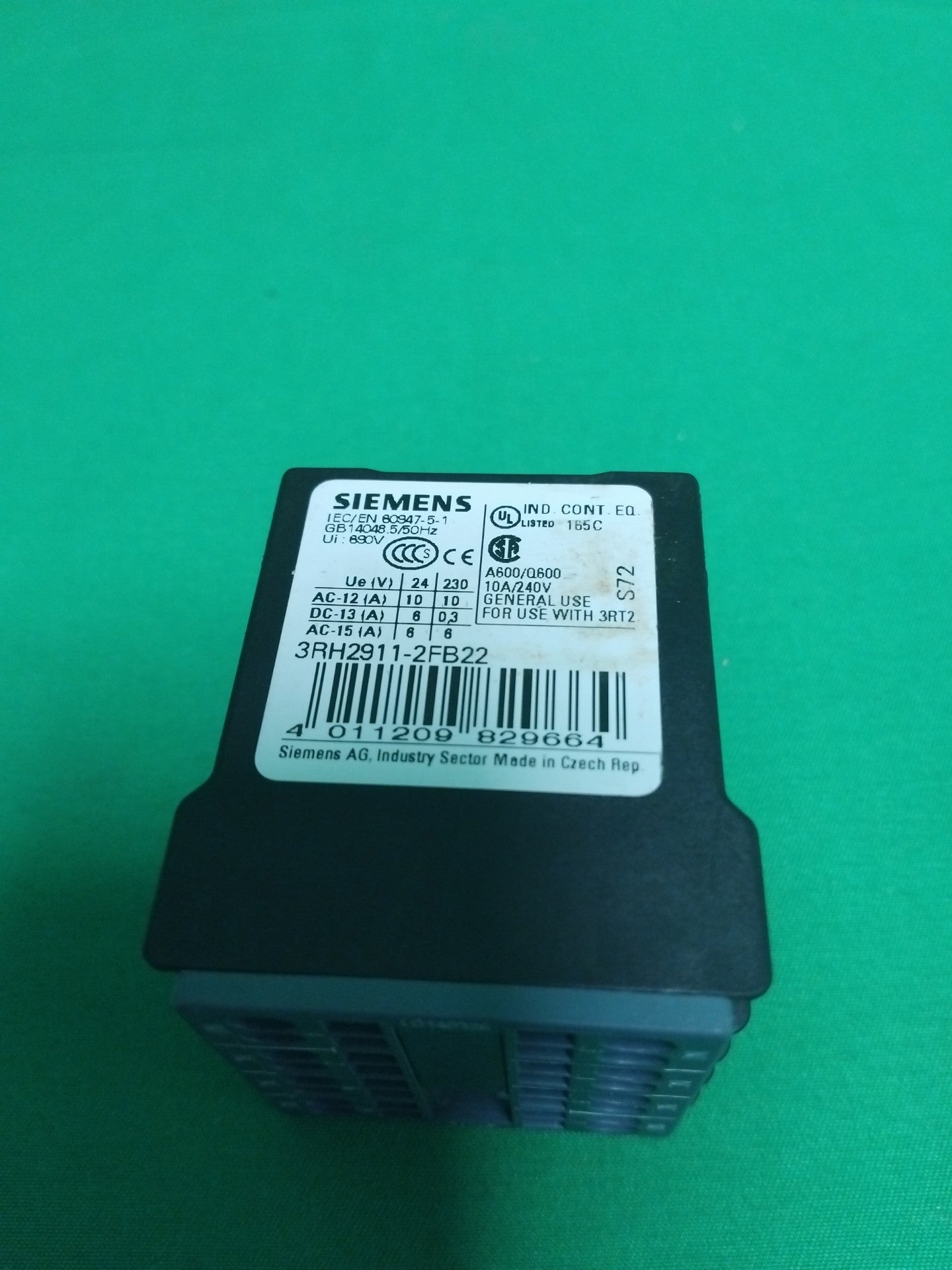 SIEMENS 3RH2911-2FB22 3RH29112FB22 BLOC INTERRUPTEUR AUXILIAIRE