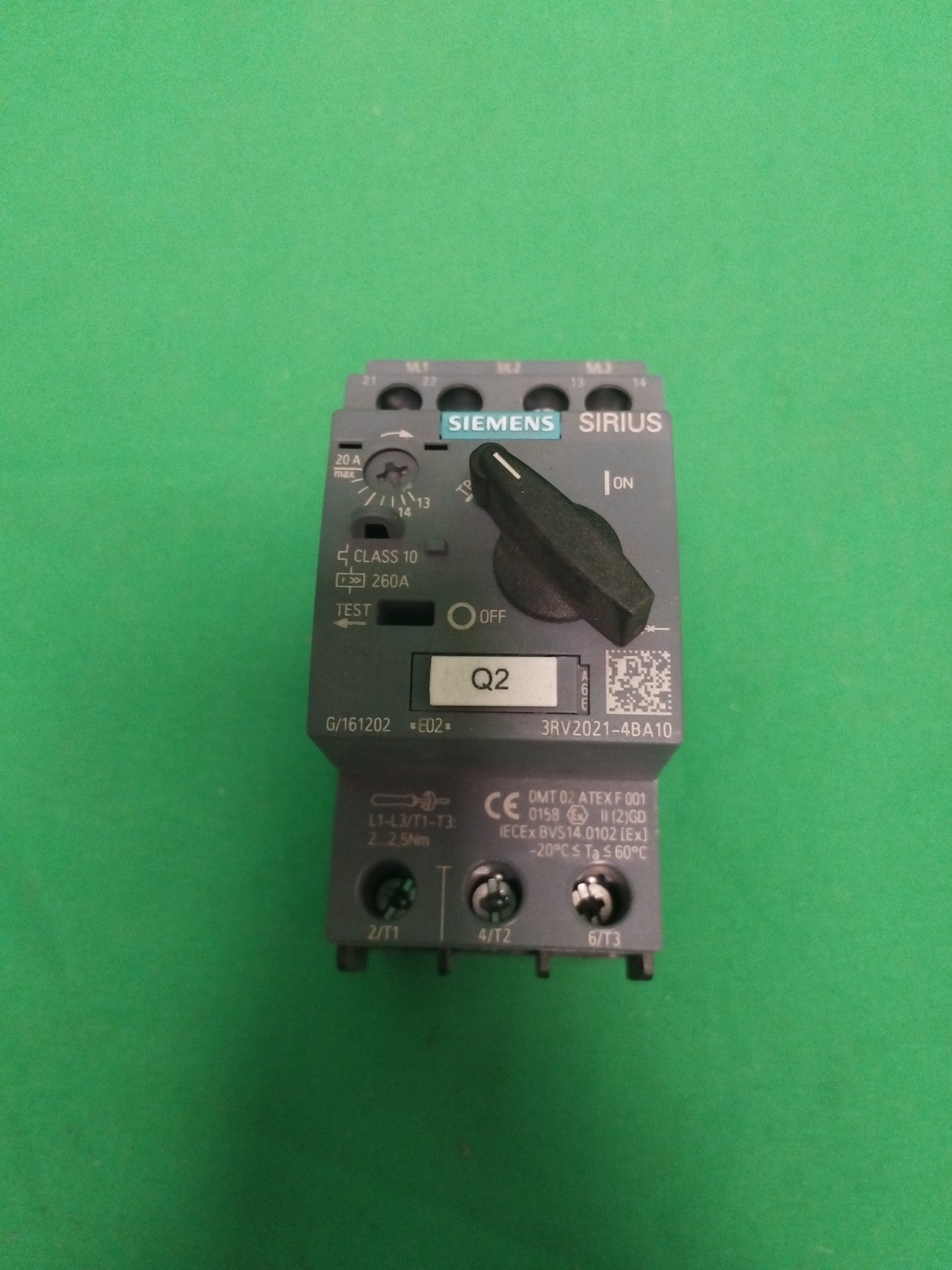 SIEMENS 3RV2021-4BA10 3RV20214BA10 DISJONCTEUR
