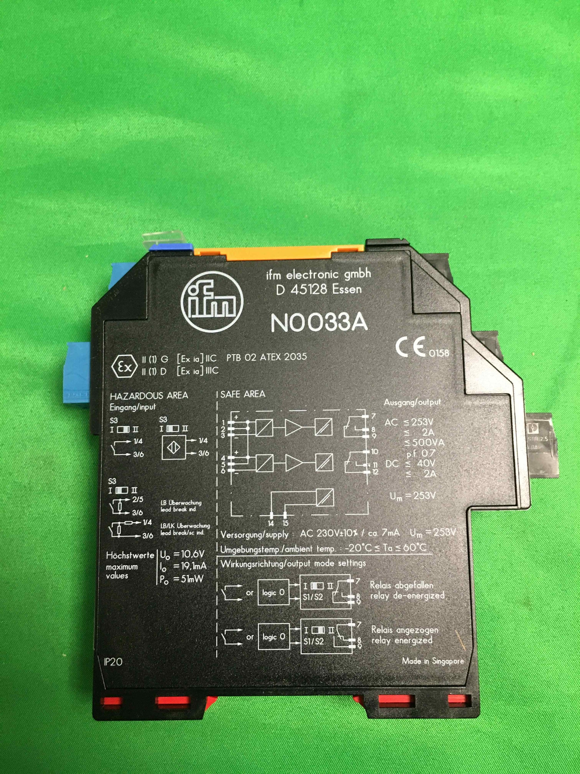 IFM ELECTRONIC N0033A N0033A