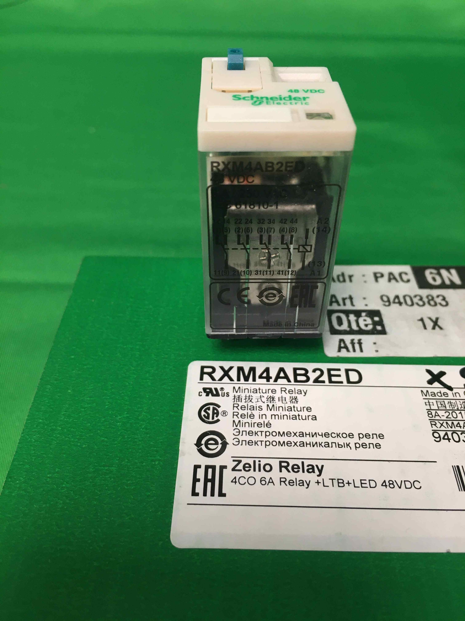 Schneider-Electric RXM4AB2ED RXM4AB2ED BOX OF 9 UNITS OPEN BOX