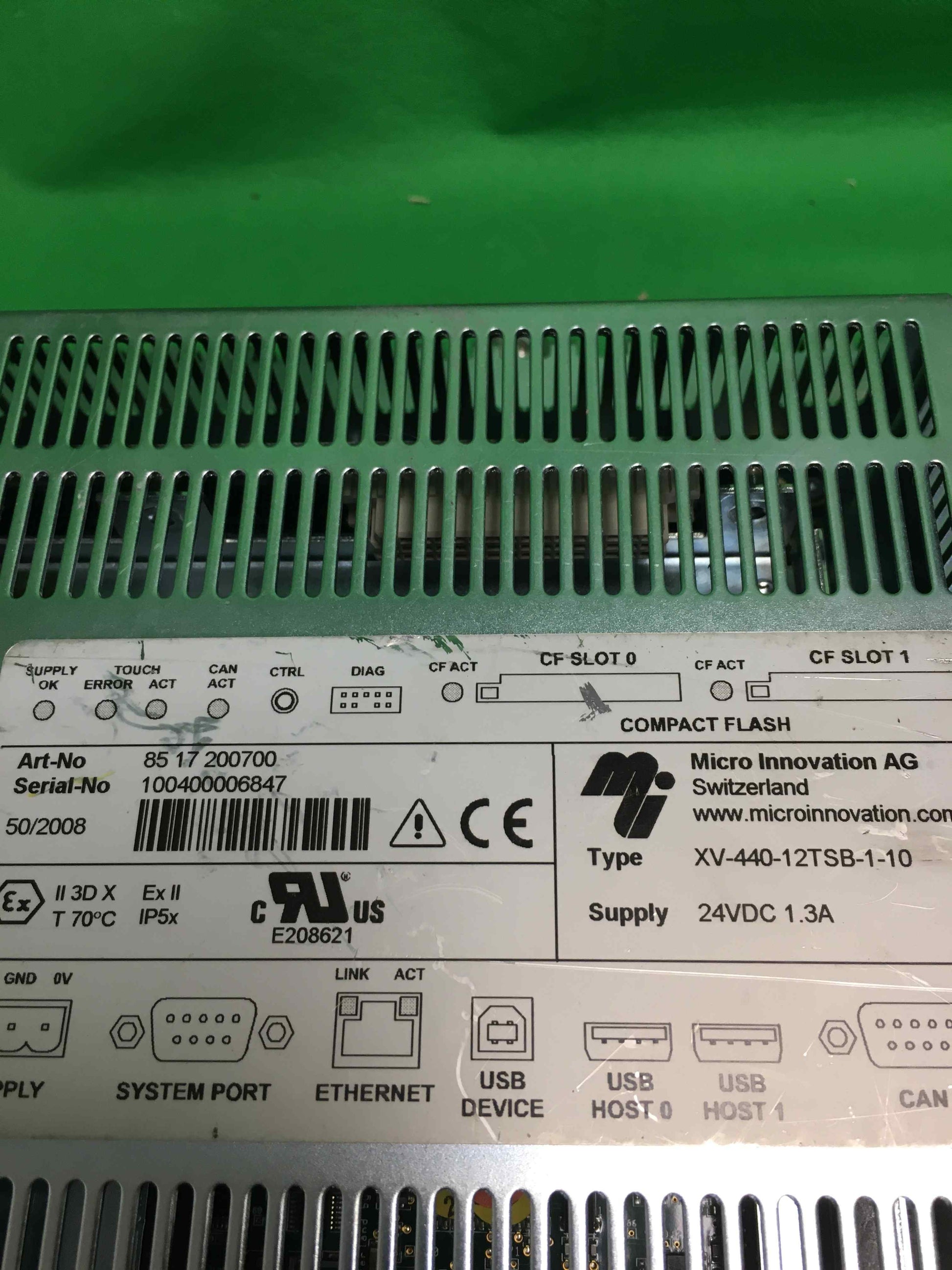 MICRO INNOVATION AG -XV-440-12TSB-1-10/XV44012TSB110